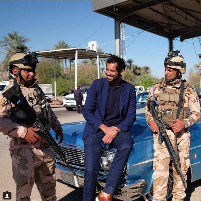 Journey in the Danger Zone: Iraq: Adnan Sarwar (centre) arrived in Iraq in 2003 as a soldier in the British Army