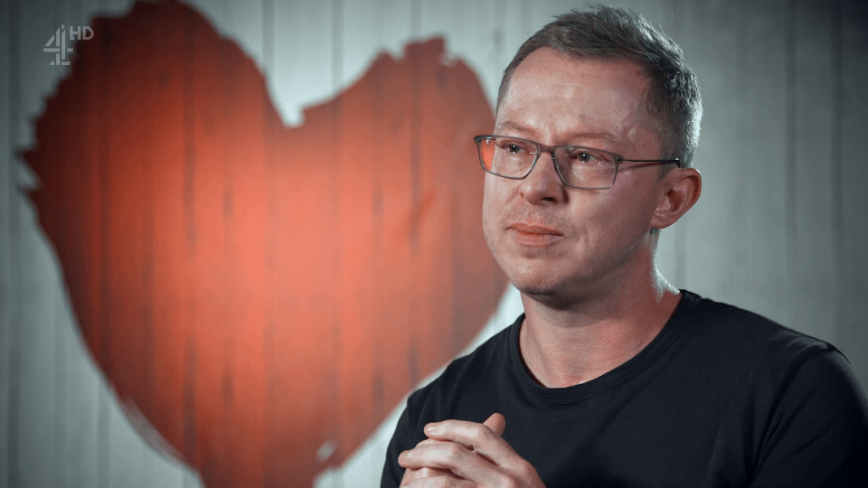  First Dates fans said they were heartbroken as they watched Stuart break down over a past, bad relationship
