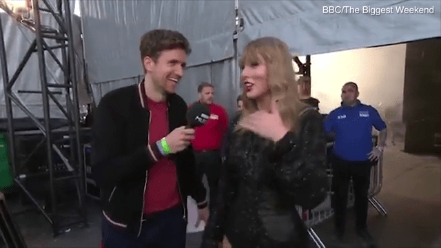  She didn't take offence and appeared to be in good spirits