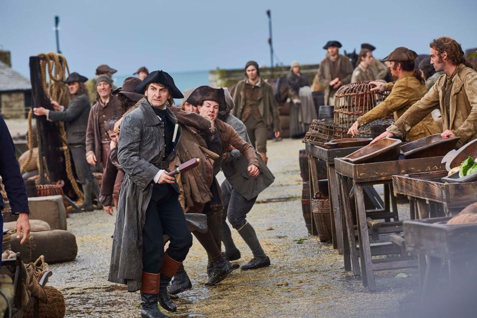 Poldark: A riot in Truro lands Ross’ brothers-in-law in big trouble