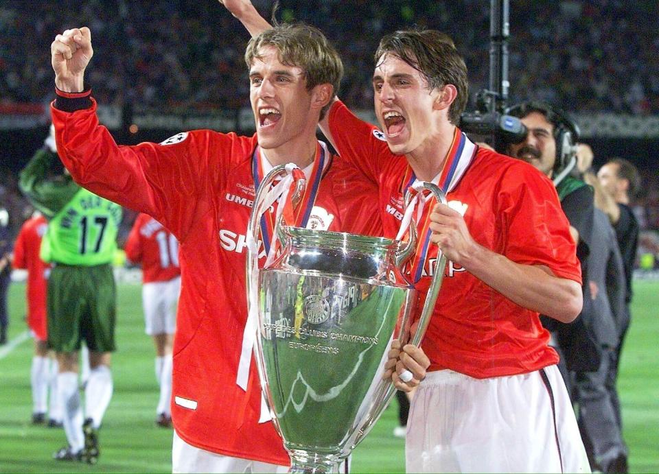  Phil and Gary Neville played a combined 988 times for Manchester United