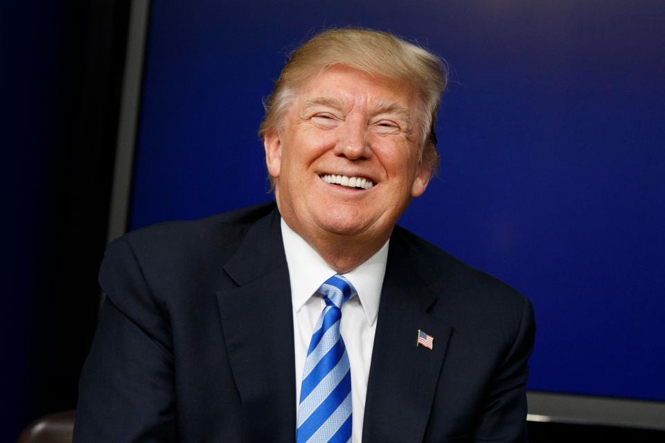  In reference to Brexit, Donald Trump regularly starts their conversations with: 'Are you out yet?'