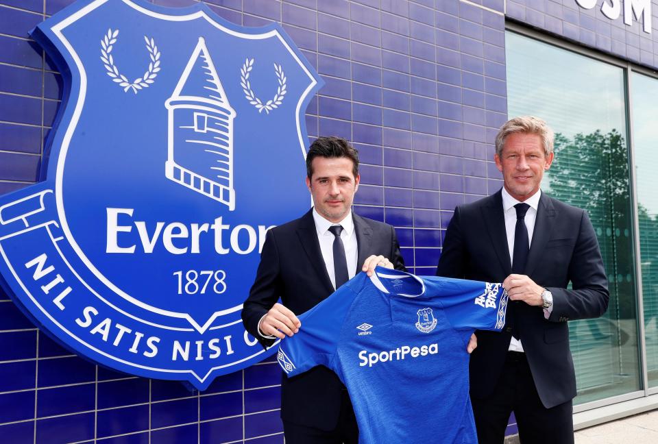  Marco Silva, left, is preparing for a major overhaul this summer, along with new director of football Marcel Brands
