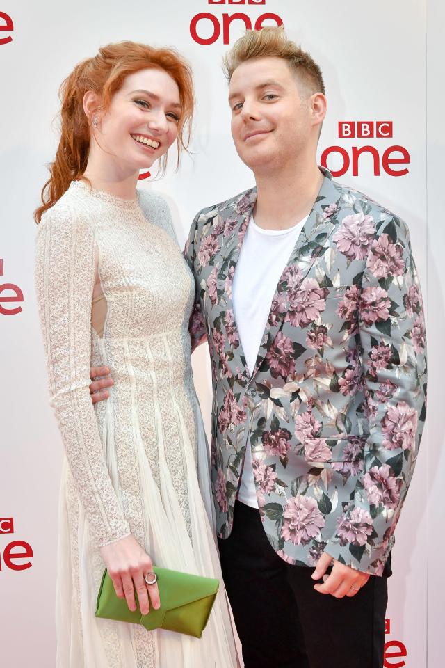  Poldark stars Eleanor Tomlinson and Christian Brassington in more modern attire