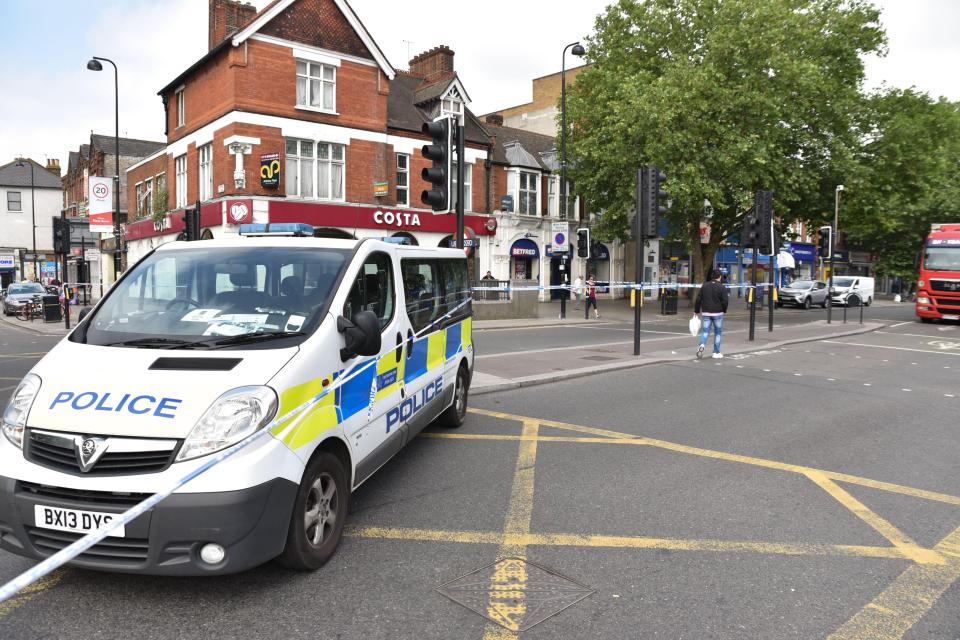  A 35-year-old man was stabbed to death near a busy Tube station in North London