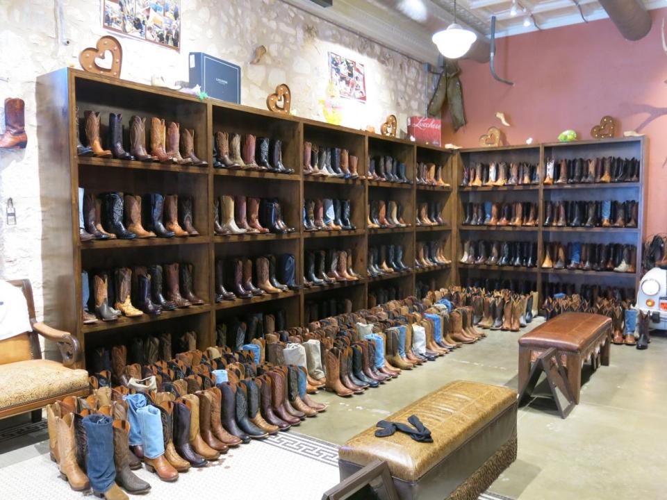 The old town of Fredericksburg in Hill Country,  80 miles from Austin, offers some great shopping opportunities