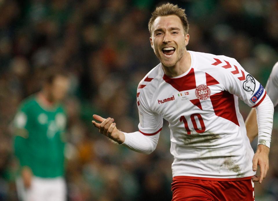  Denmark star Christian Eriksen will be looking to impress against Peru in the Group C clash