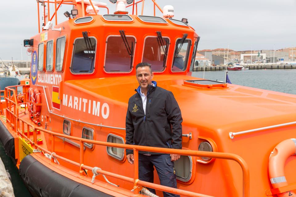  Captain Israel Diaz Aragon, the skipper of the official government rescue boat based in the port of Tarifa on the southern tip of Spain
