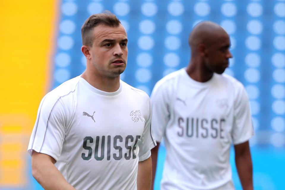  Stoke City's Xherdan Shaqiri offers Switzerland's biggest threat