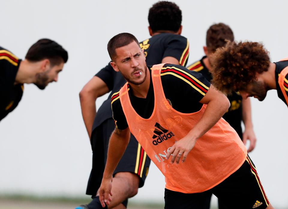  Chelsea's Eden Hazard is expected to be the main man for Roberto Martinez's team