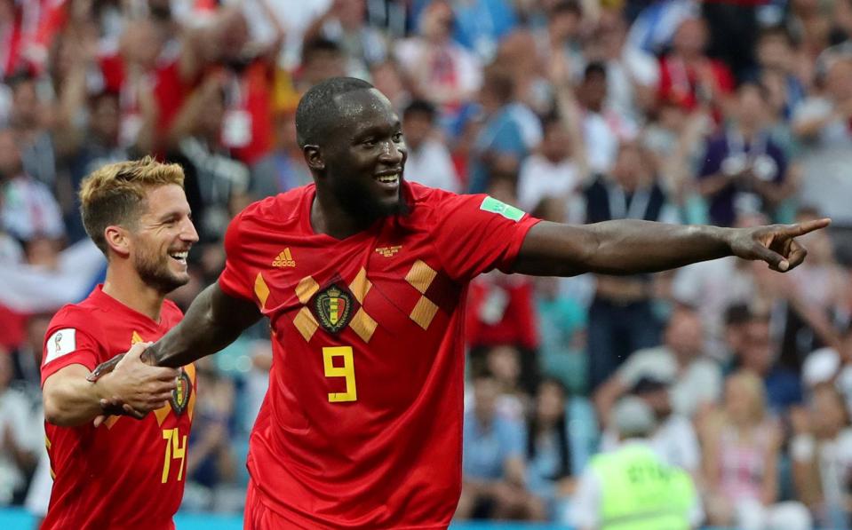  Romelu Lukaku, right, and Dries Mertens scored the goals for Belgium in their 3-0 win over Panama