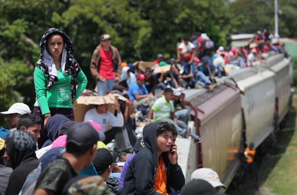  Many ride trains, collectively known as The Beast, to get to the US border