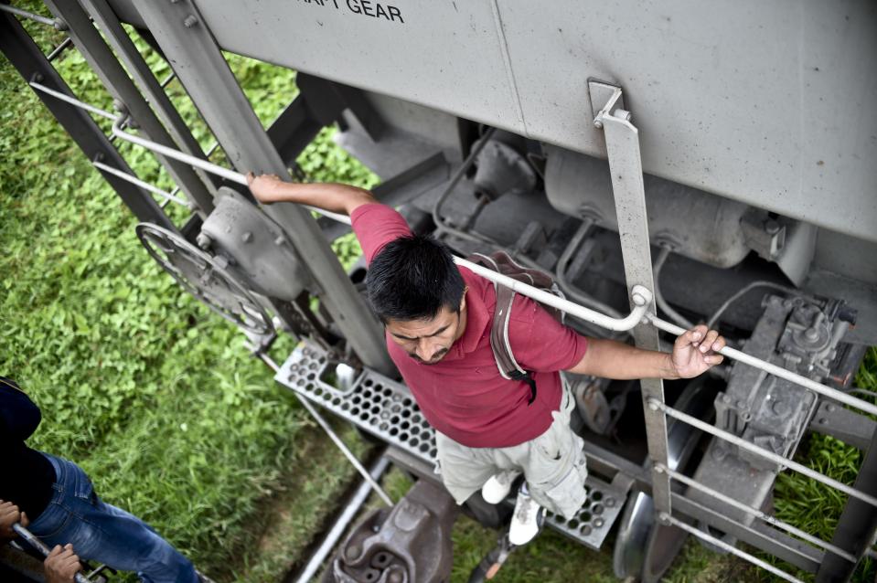 Many people from Central America risk their lives getting to the USA