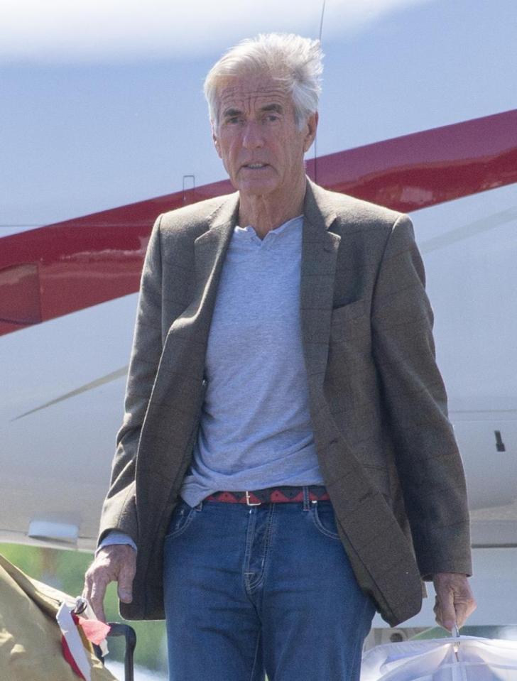  David Matthews was seen arriving at Fairoaks Airport in Woking today