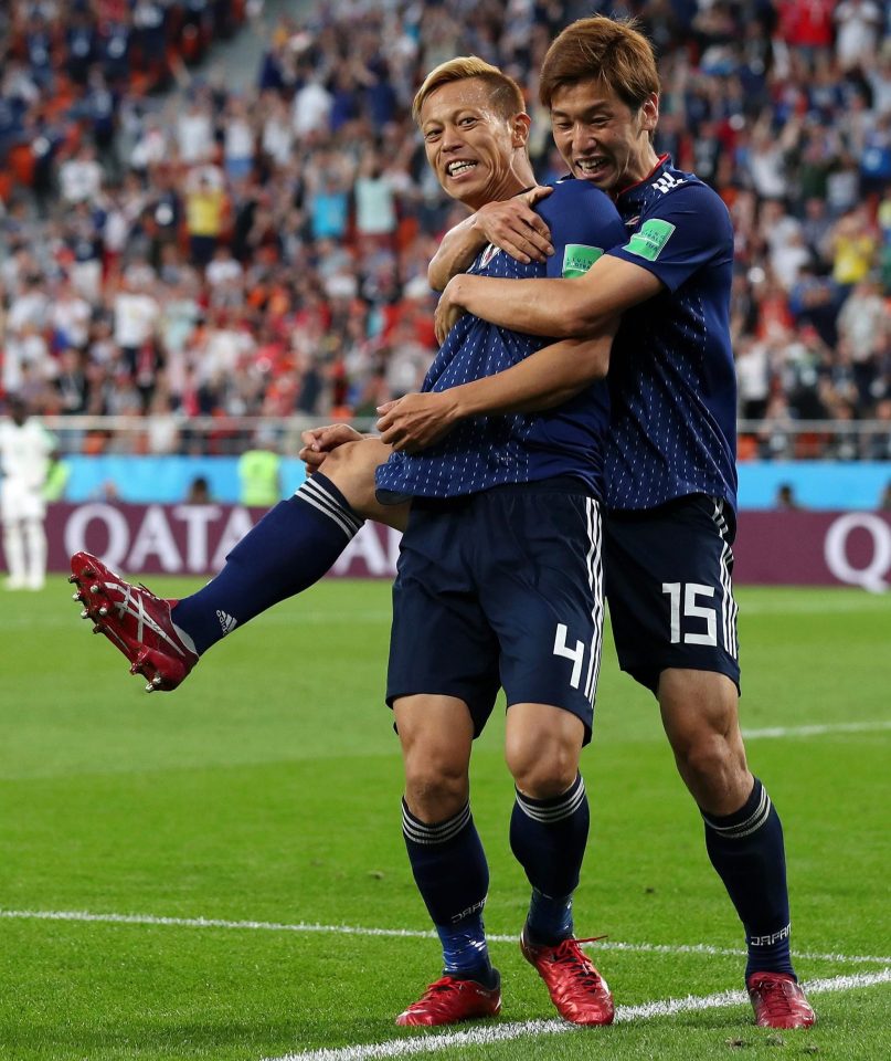 Yuya Osako jumps aboard the Keisuke Honda train as Japan brought themselves level
