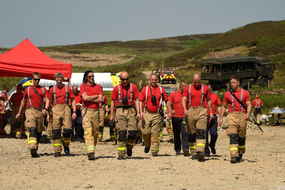  Firefighters have been taking it in shifts to tackle the blaze