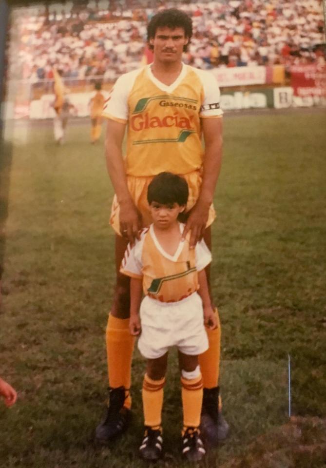  Falcao's father Garcia was a player himself and coached his son through his early years