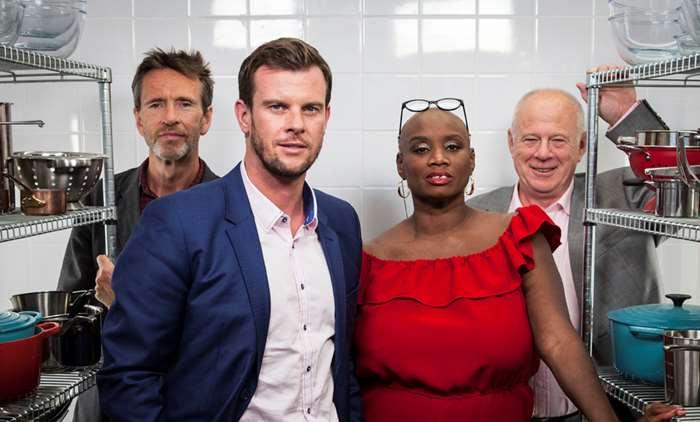 The judges of The Great British Menu including Andi Oliver (centre)