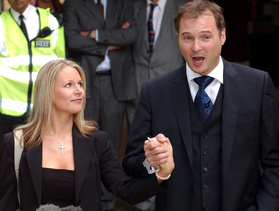Abi Titmuss is the former girlfriend of John Leslie - seen here in 2003