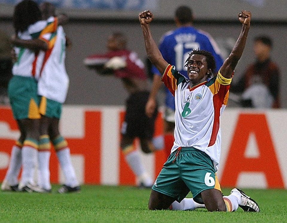 Aliou Cisse, who is now head coach, savours the historic win for Senegal over France in 2002