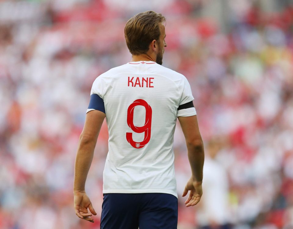 Harry Kane will take the No9 shirt for the World Cup in Russia