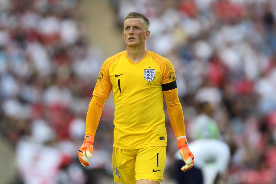 Jordan Pickford will wear No1 for England at this summer's World Cup
