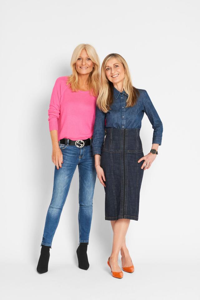 Gaby and Fiona (l-r) challenge two of their saving gurus to a supermarket sweep this week