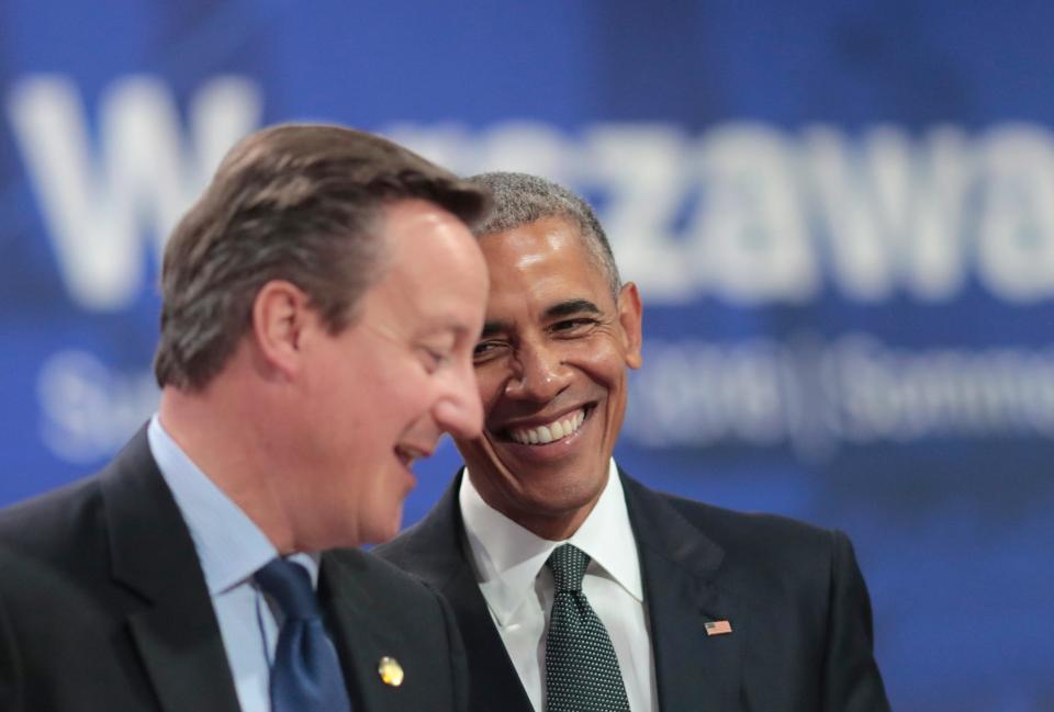  Mr Cameron suggested the president should repeat the line in public