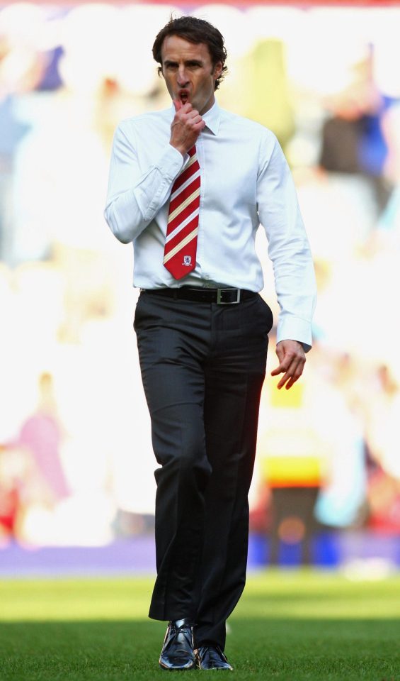 Former Middlesbrough player Gareth Southgate went onto boss at the Riverside Stadium for three years