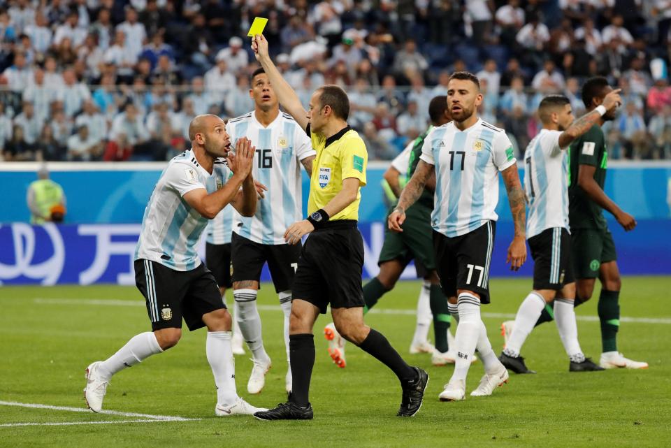  Cakir refereed the heated clash between Argentina and Nigeria