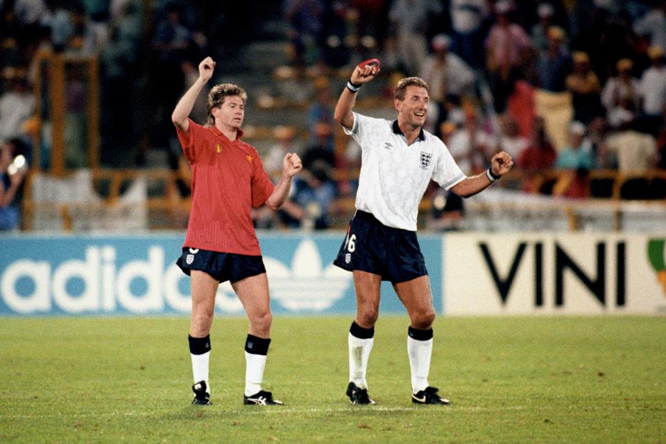 The dance was a tribute to the heroes of Italia 90, who also reached the World Cup semis