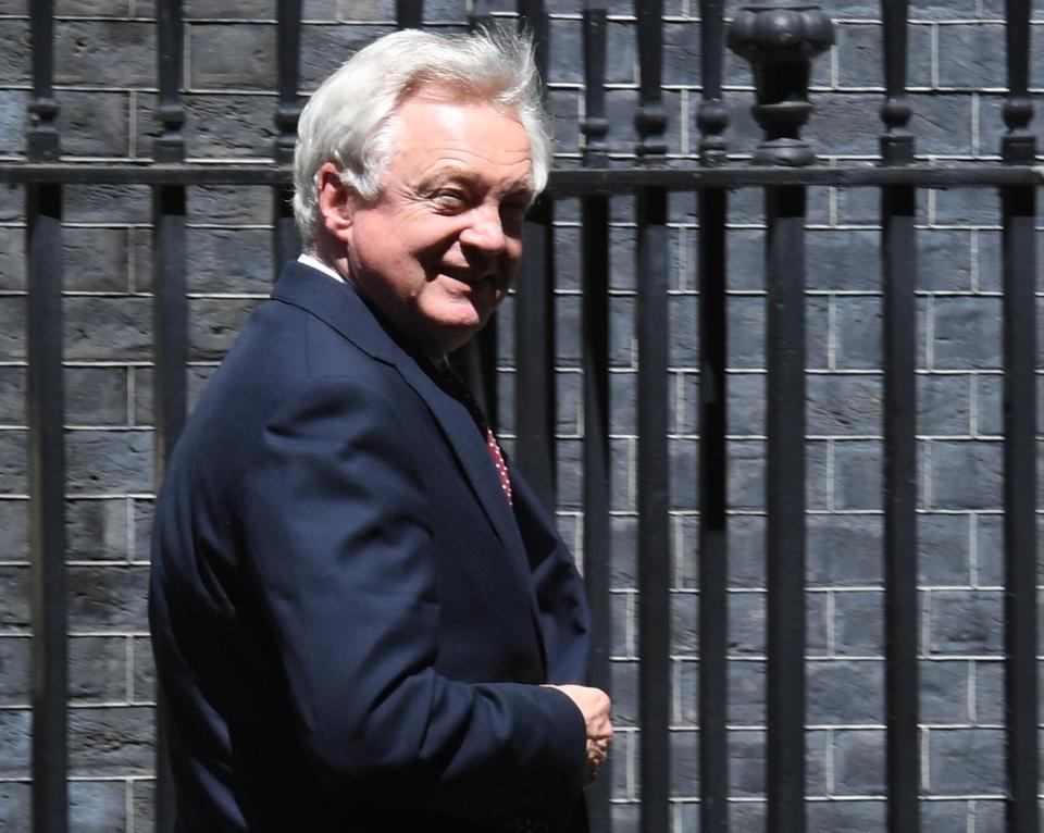  Brexit Secretary David Davis also paid a visit to Number 10 today