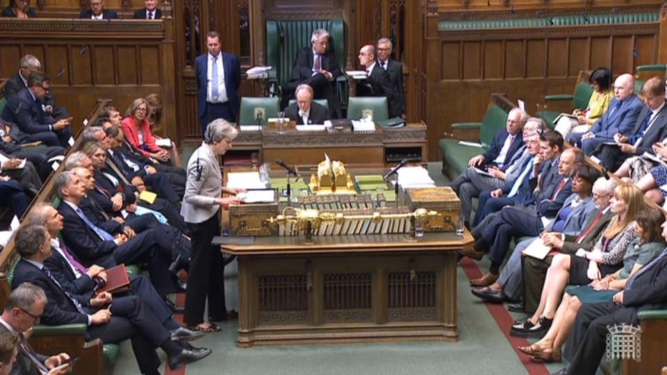  The PM admitted she has yet to strike a deal over Northern Ireland
