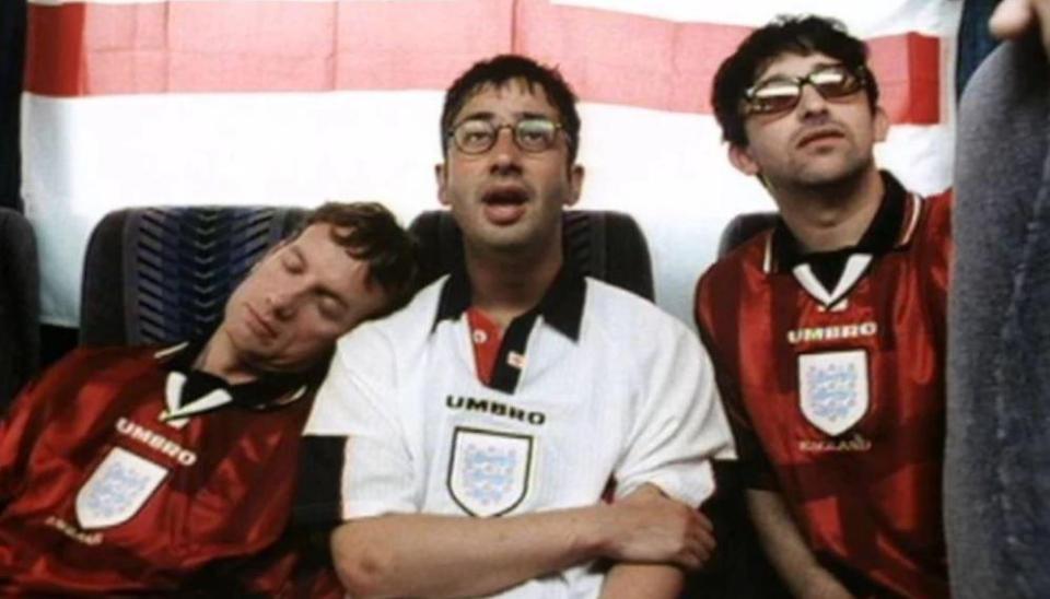  The mum and son were filmed performing Baddiel and Skinner's 1996 cult classic Three Lions