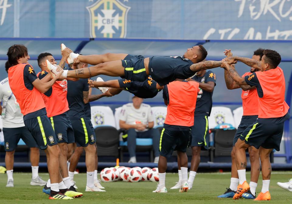 Danilo was stretched to his limits in a bizarre training session
