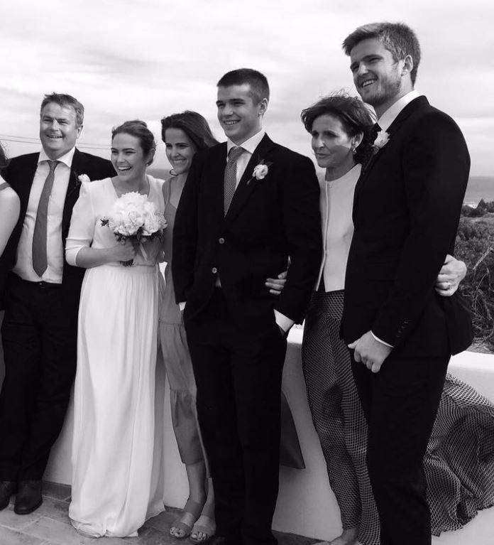  Eric Dier's dad Jeremy, 58, on the far left of this wedding snap