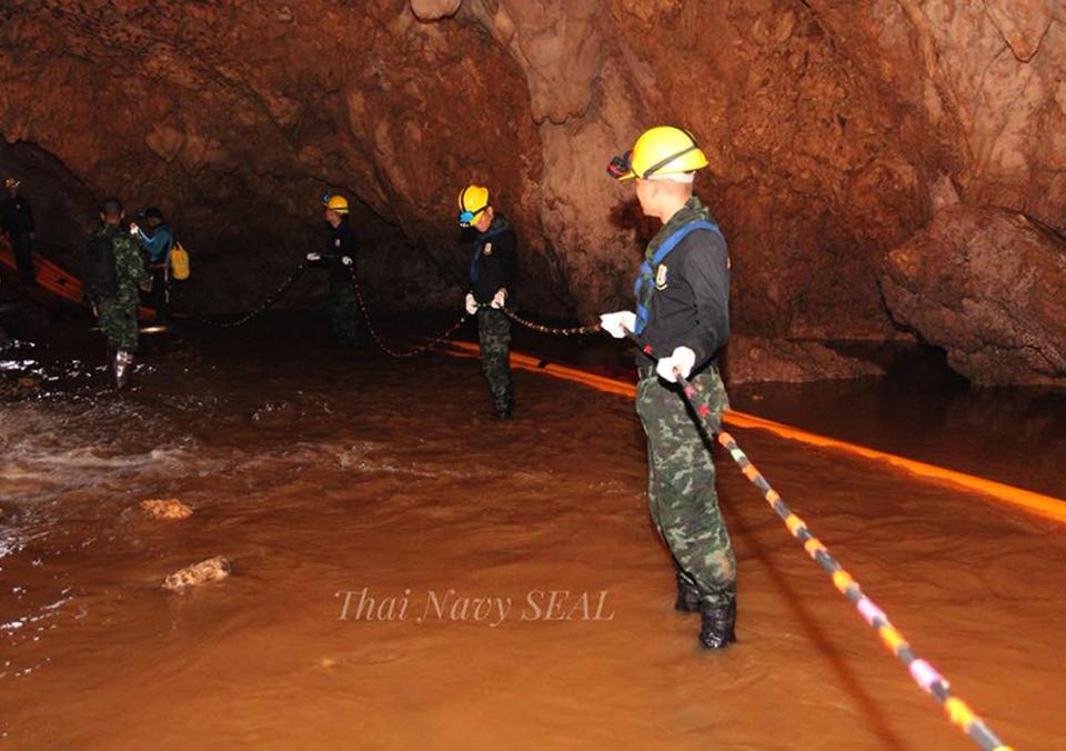 Pumps have had some success clearing sections of the cave, but expected heavy rain could seal the boys and coach in until October if they are not freed in time