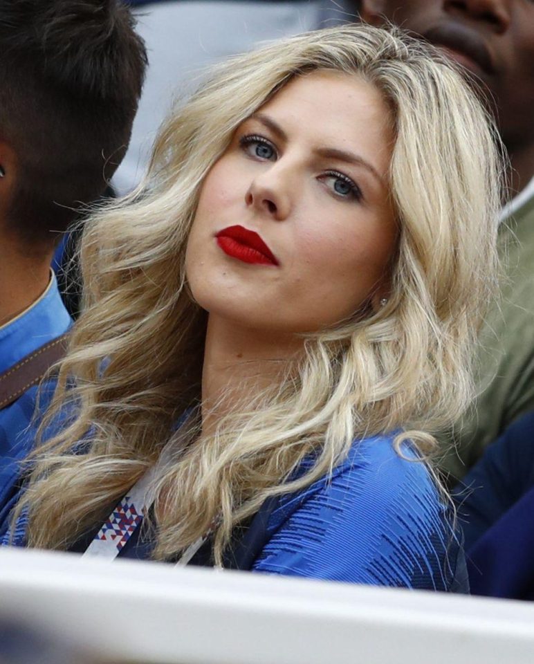  Camille Tytgat has been by her childhood sweetheart Raphael Varane's side during this World Cup