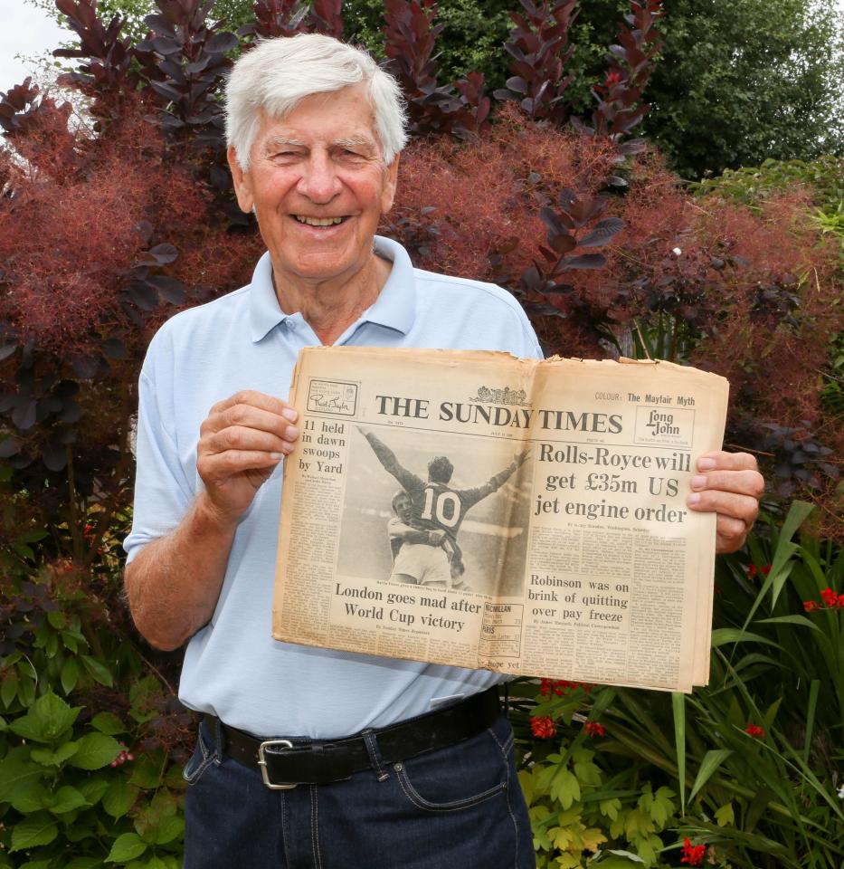  The 79-year-old has kept the newspaper cuttings of the famous match in 1966