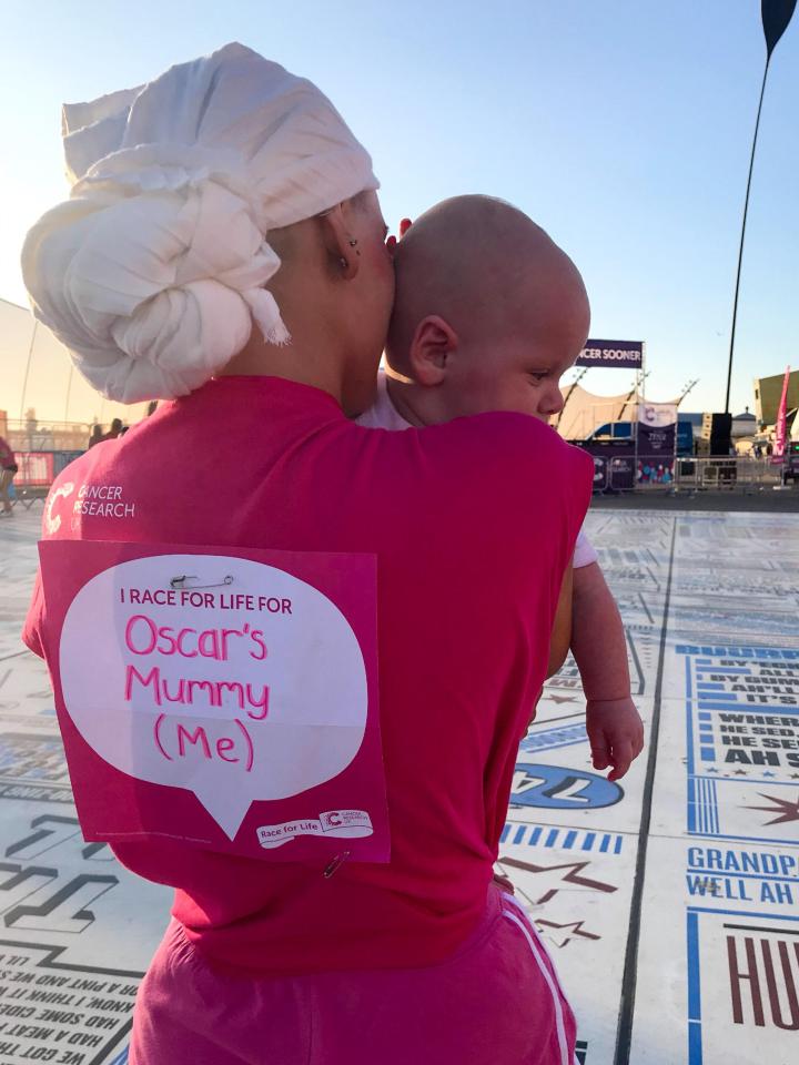 Abbie completed the Race for Life in hour of people with cancer - and those who have died because of it
