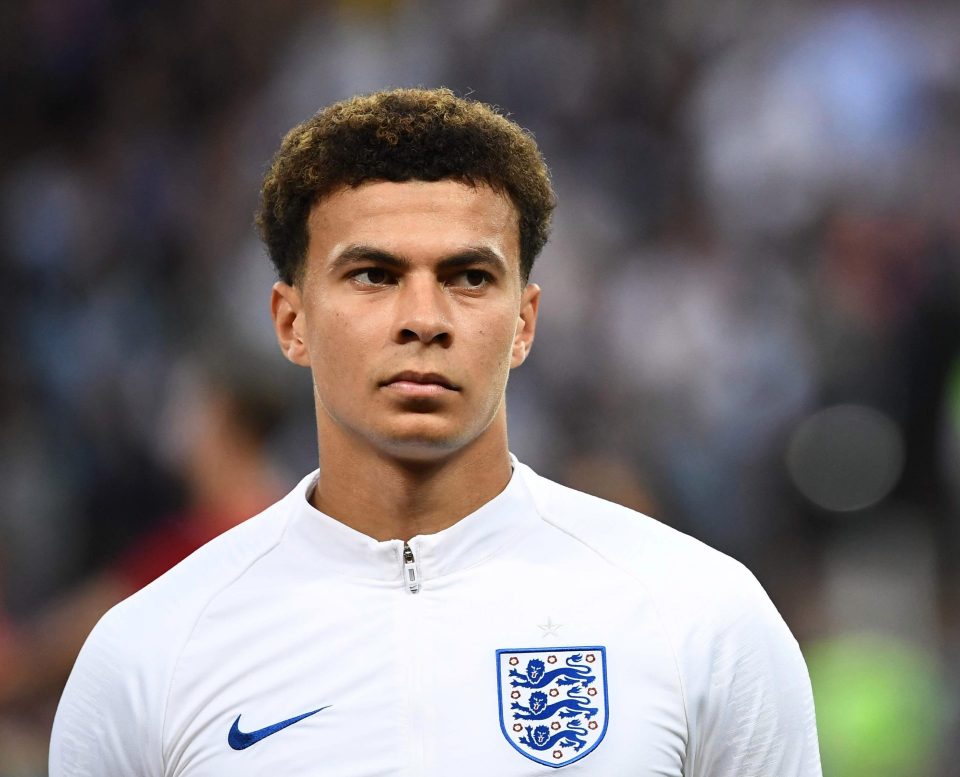  England's midfielder Dele Alli at the 2018 World Cup semi-final