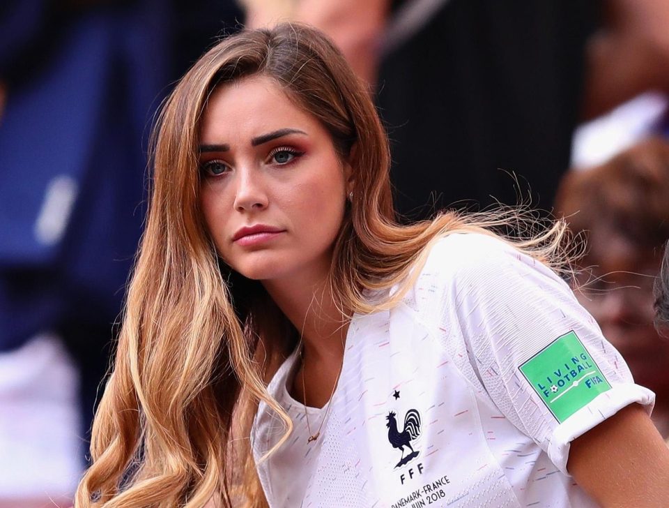 Florian Thauvin's stunning girlfriend Charlotte Pirroni was also seen in the stands at the Luzhniki Stadium