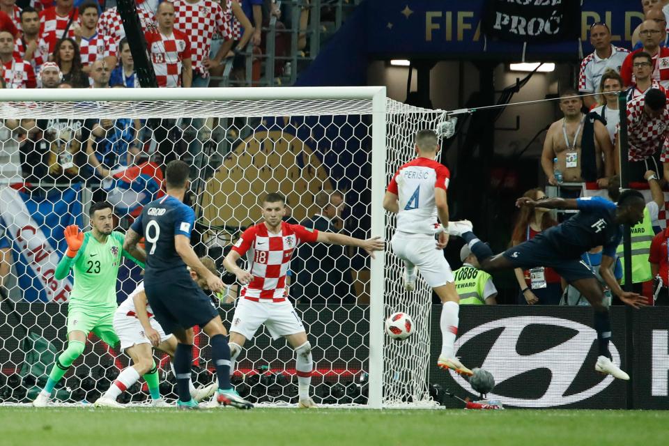 Ivan Perisic handled the ball in the box from a France corner