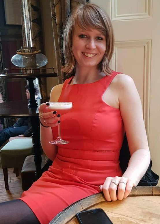  After a hard day's sightseeing, Natasha takes a break - and a cocktail