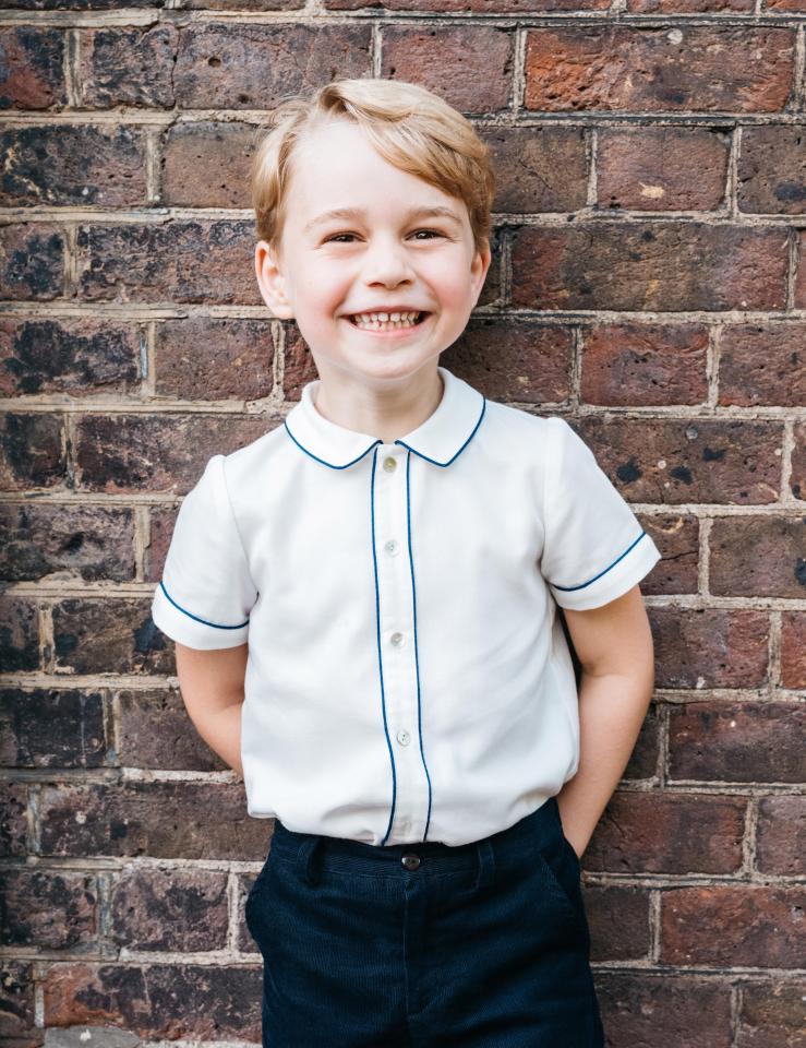  Prince George in a picture to mark his fifth birthday
