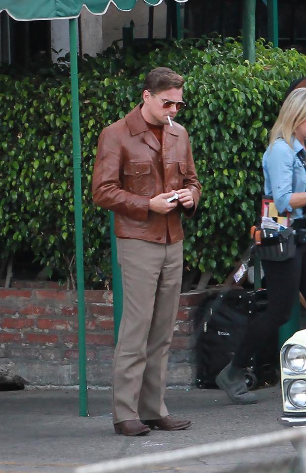  Leo could be seen having a cigarette in character