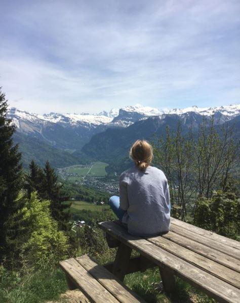 Ellie lived in the French Alps with her dad