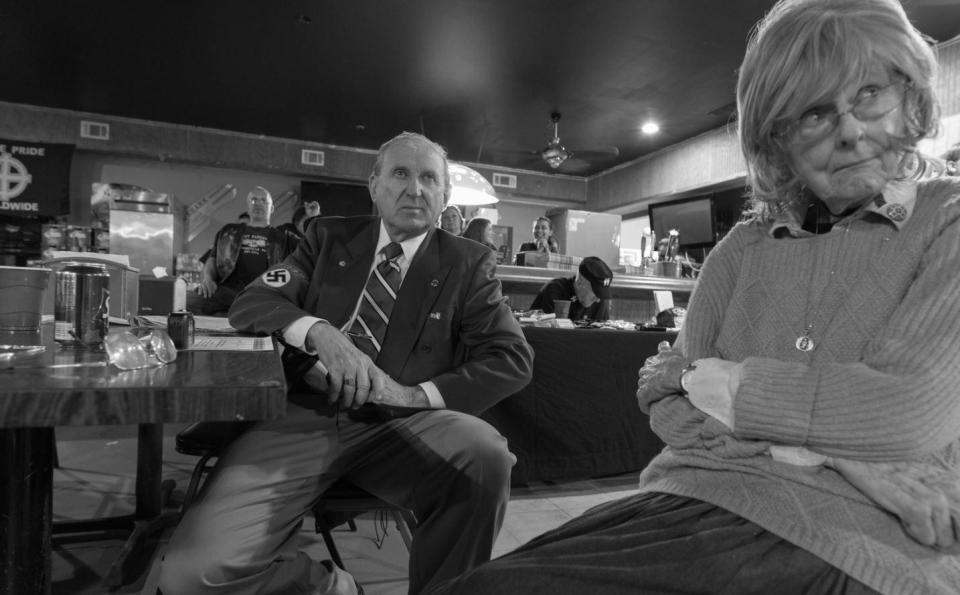 White nationalist leader Arthur Jones and his wife Patricia during the National Socialist meeting and banquet