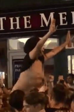 She could not have been happier that the Three Lions pulled off the spotkick win