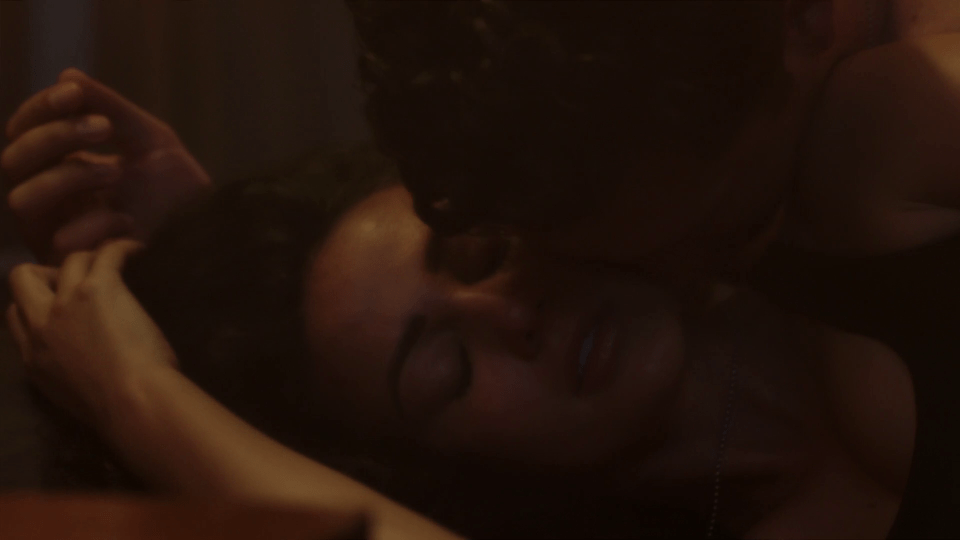 The pair enjoyed a raunchy scene in a dramatic finale 